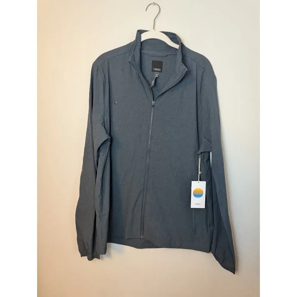 Vuori Track Jacket Navy blue Mens Sz L NWT $98